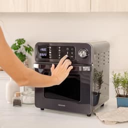 Heteluchtoven Frituur - Keukenapparaat Multifunctioneel - Gezond Koken - Touchscreen Display - 15 Liter Capaciteit - Grijs — thumbnail 2