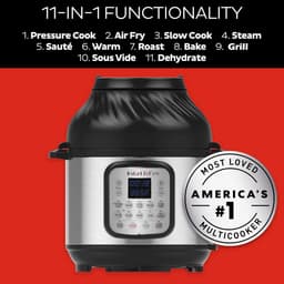 Multicooker Airfryer - Keukenmachine Kookpot - Snel Koken - 11-in-1 Functionaliteit - 8 Liter - Multi — thumbnail 4