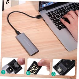 Externe Harde Schijf - Draagbare SSD - Snelle Data Transfer - Aluminium Behuizing - 11.5 x 3.7 x 1.2 cm — thumbnail 4