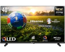 LCD TV - Smart TV QLED - Home Entertainment - Quantum Dot Kleuren - 40 Inch - Zwart