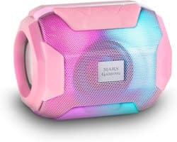 Compacte Bluetooth Speaker met RGB Lichteffecten - 10W Draadloze Stereo Speaker Roze