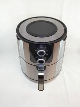 Heteluchtfriteuse 4,5 Liter - 1400W Airfryer met Timer - Vaatwasmachinebestendig Roestvrij Staal — thumbnail 2