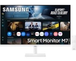 Samsung Smart M7 LS32FM703 - 4K - VA-paneel - 32 inch - wit — afbeelding 1