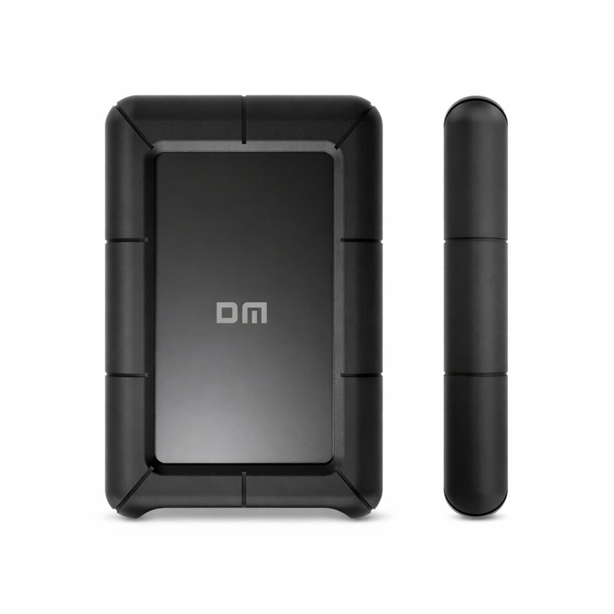 DM Externe harde schijf 500GB - USB-C - Stootvaste HDD voor professioneel gebruik - Zwart — afbeelding 1