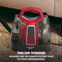 MIRA® Tapijtreiniger machine - Tapijtreiniger - Tapijtreiniger apparaat - Zwart/Rood - ‎17cm x 30cm x 37cm — thumbnail 5