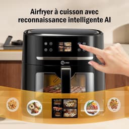 Grote 8L Heteluchtfriteuse 12-in-1 met Zichtbaar Venster - Gezond Frituren tot 80% Minder Vet — thumbnail 4
