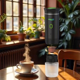 Lifenaxx Espresso to go - Draagbare Espresso Machine - Oplaadbaar via USB-C - Voor Capsules & Gemalen Koffie — thumbnail 5