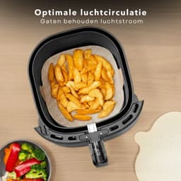 Cheqo® Airfryer Liners - Airfryer Liner - Airfryer Bakmat - Airfryer Mat - Airfryer Mandje Mat - Airfryer Anti Aanbak Mat - Herbruikbare Airfryer Liner - Airfryer Inzet Mat — thumbnail 5