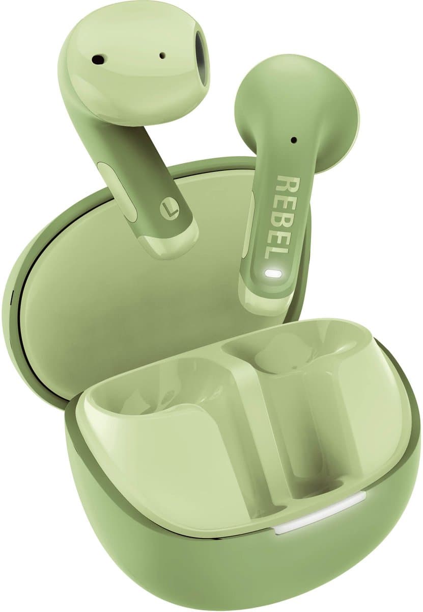 Fresh 'n Rebel Twins Core 2 - Draadloze oordopjes - Bluetooth oortjes met 40 uur speeltijd - Met Microfoon en App - Wild Green — afbeelding 1
