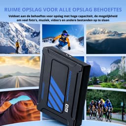 DM Externe harde schijf 500GB - Draagbare HDD - USB 3.2 Gen1 - Zwart — thumbnail 2