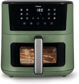 Airfryer XL - Heteluchtoven - Gezond Bakken - Dubbele Weerstand - 10 Liter - Groen — thumbnail 1