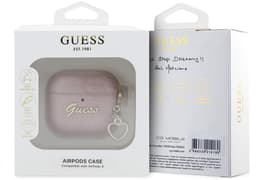 Guess AirPods hoesje voor Airpods Pro & Pro 2 - metallic script - Roze — thumbnail 2