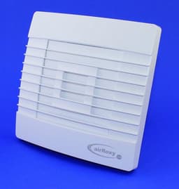 Badkamerventilator 100 mm met Vochtsensor en Timer | Stille Wandventilator Wit — thumbnail 1