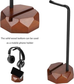 Stevige Houten Koptelefoonstandaard voor Thuis of Studio — thumbnail 5