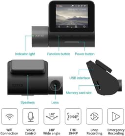 Dash Cam 1944P FHD Autocamera met GPS, Wi-Fi en Nachtzicht — thumbnail 1