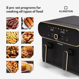 Airfryer XXL met 2 Zones - 11L Inhoud - Dubbele Hetelucht Friteuse - 1700W - Touchscreen — thumbnail 3