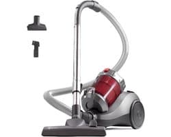 Aurixi® Steelstofzuiger met snoer - Steelstofzuiger - Stofzuiger - Rood - ‎40cm x 27cm x 35cm