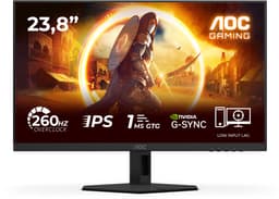 AOC G4 24G4ZRE - Full HD IPS Gaming Monitor - Esports - 240hz - 260hz Overclock - 24 inch — thumbnail 1