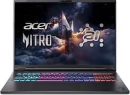 Acer Nitro 18 AI AMD AN18-61-R03X - Gaming Laptop - 18 inch 165Hz - AMD Ryzen AI 7 - 16GB - 512GB SSD - RTX 5060 - Zwart — thumbnail 1