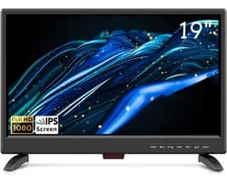 19 inch Flatscreen Televisie met Digitale Tuner voor Camper en Keuken