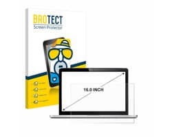 BROTECT - Screenprotector voor Laptops met 16 inch Schermen [354 mm x 199 mm, 16:9] Folie Beschermfolie matte