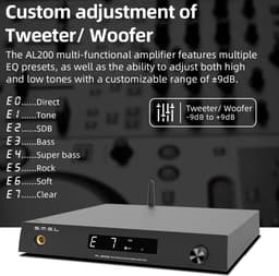 Krachtige Stereo Eindversterker met D/A Converter en Hoofdtelefoonuitgang — thumbnail 5