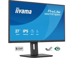 iiyama ProLite XB2797QSN-B1 - 27 inch - QHD - IPS - USB-Hub (4x) - Verstelbaar - USB-C Dock