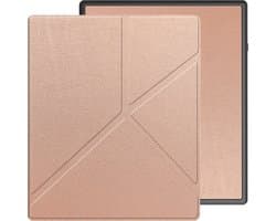 Hoes Geschikt voor Kobo Elipsa 2E - E-reader Bescherm Hoesje Case Sleep Cover Trifold - Hoes Geschikt voor Kobo Elipsa 2E Hoesje - Rosé Goud