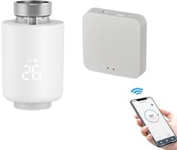 KZQ Temperatuurregelklep - Slimme klep - Thermostaatset voor huisverwarming - Programmeerbaar - LED-display - Spraakbediening - Snelle verwarming - Compatibel met gangbare radiatoren — thumbnail 1