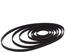 Tandriemen Set - Gesloten Lus Riemen - 3D Printer Onderdelen - Duurzaam Rubber Materiaal - Diverse Lengtes 6mm - Zwart