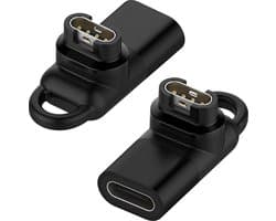 2x Adapter geschikt voor Garmin Smartwatch naar USB C kabel - oplader - converter - opzetstuk - lader