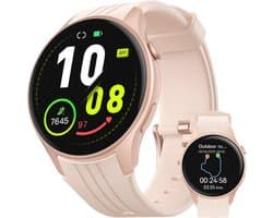 Smartwatch met GPS, Hartslagmeter en 100+ Sportmodi - Waterdichte Fitnesshorloge voor Android en iOS