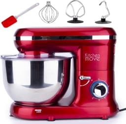 Krachtige 1500W Keukenmachine RVS Kom 5.5L - 6 Snelheden & 4 Accessoires — thumbnail 1