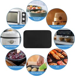 Hittebestendige Onderlegger voor Airfryer en Keukenblad - 60x40 cm Antislip en Waterdichte Beschermmat — thumbnail 7