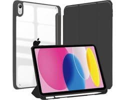 Schokbestendige Transparante Hoes voor iPad 11e/10e Generatie met Potloodhouder en Drievoudige Standaard