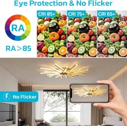 Moderne Grote Plafondlamp 96 cm met Afstandsbediening Dimbare LED Verlichting — thumbnail 5