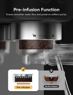 Espressomachine - Koffiemachine met Bonen - Espresso Machine - Koffiestation — thumbnail 4