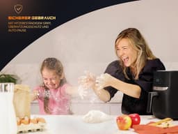 Airfryer XXL 5,7L - Heteluchtfriteuse met Gratis Receptenboek en Handmatige en Automatische Functies — thumbnail 3