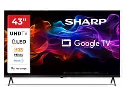 Sharp Aquos 43HP5465 - 43 inch 4K UHD QLED met Google TV