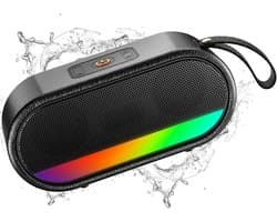 Draagbare Bluetooth Speaker met Sfeervolle Verlichting en Krachtig Geluid