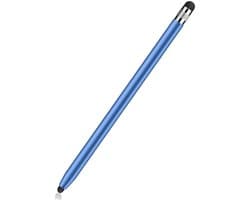 SBG Universele Stylus Pen - Geschikt voor Telefoon Tablet en iPad - Twee zachte punten - Blauw