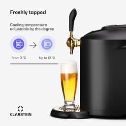 Professionele Bierkoeler met CO2 Systeem voor 5 Liter Fusten - Snel Koel en Instelbare Temperatuur — thumbnail 4