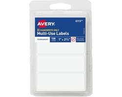 Multifunctionele Etiketten Wit Rechthoekig Permanent Zelfklevend Veelzijdig Gebruik