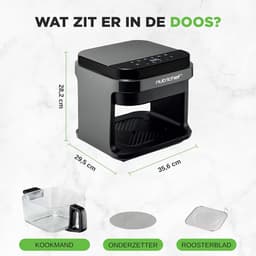 5.8 Quart Air Fryer met 8 Voorgeprogrammeerde Kookstanden en Transparante Frituurmand — thumbnail 2