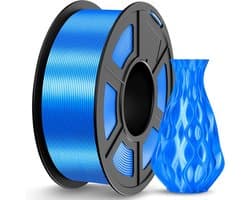 Glanzend Zijden PLA 3D Printerfilament 1,75 mm Blauw 1,1 kg