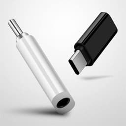 Killogood USB-C naar 3,5 mm audio adapter – 2 stuks Type C koptelefoon zwart ,wit — thumbnail 2