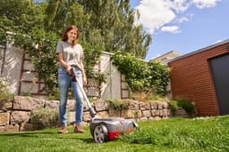 Accu-mulchmaaier 22 cm Maaibreedte met Draaibare Handgreep voor Gazons tot 150 m² — thumbnail 5