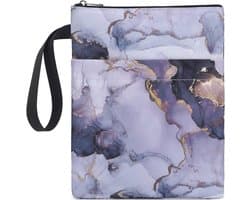 Boekbeschermer - Boekomslag - Paperback Beschermen - Wasbaar Materiaal - 23 x 29 cm - Marmer Paars