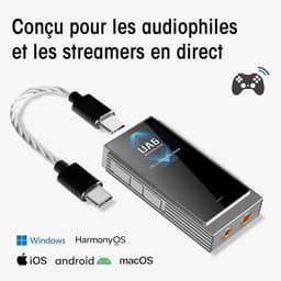 Draagbare USB DAC Headphone Versterker 768kHz/32bit met 4x DAC Chip en 3.5/4.4mm/SPDIF Uitgang — thumbnail 1