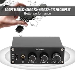 Hoogwaardige DAC Decoder met Hoofdtelefoonversterker en Toonregeling - USB, Optisch & Coaxiaal — thumbnail 4